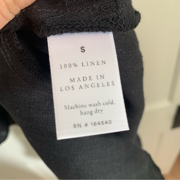 Par En Par Black Isla Linen Slip Dress - Picture 9 of 12